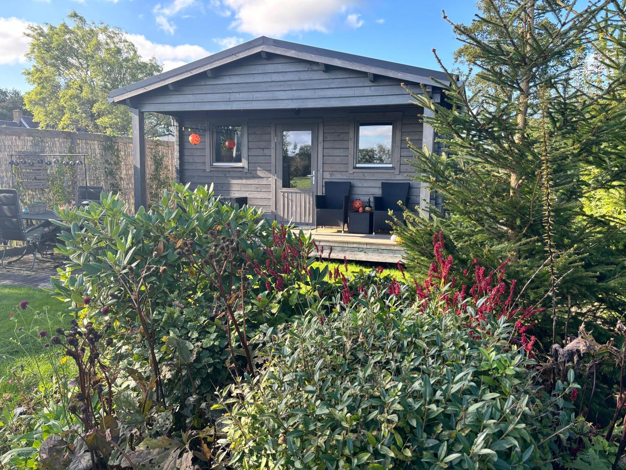Drachtstercompagnie Chalet In Het Groen Met Airco מראה חיצוני תמונה